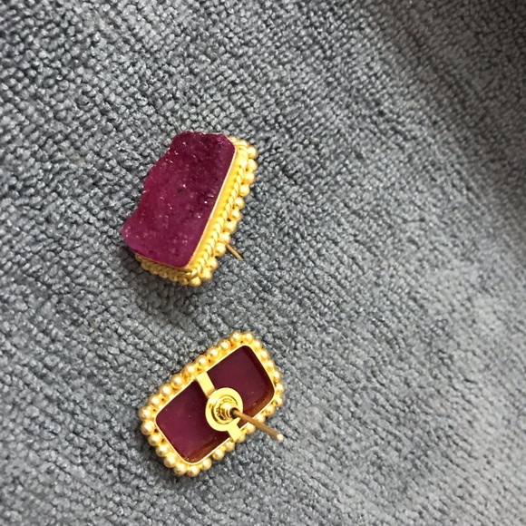 Earth Earrings / CODE: ER 118 / Druzy - Picture 3 of 8